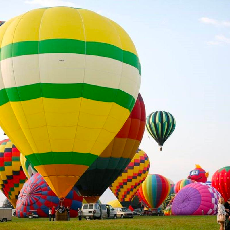 a group of colorful hot air balloon in the sky